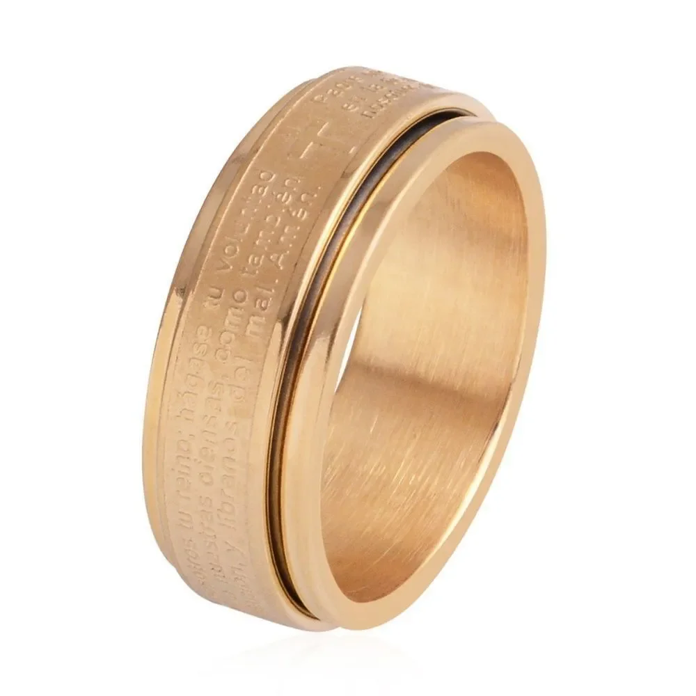Ring Spanish Lord's Prayer Size 14